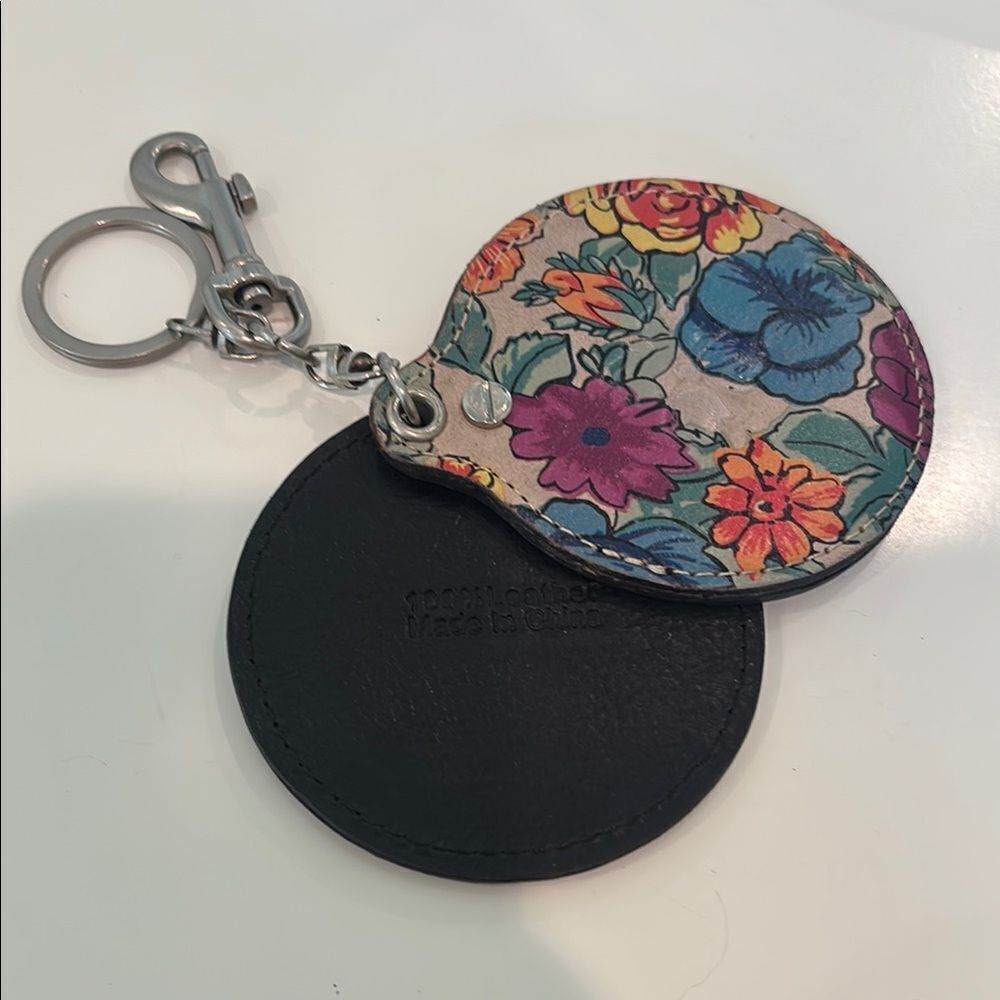 Patricia Nash Blue and Purple Keychain Mirror - Picture 5 of 6
